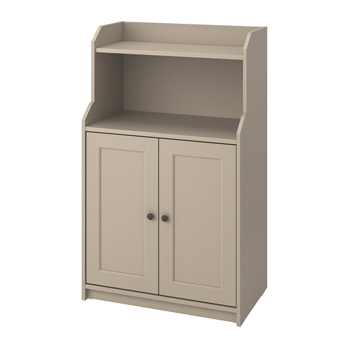 HAUGA - 雙門櫃, 米色 | IKEA 線上購物 - PE799594_S4