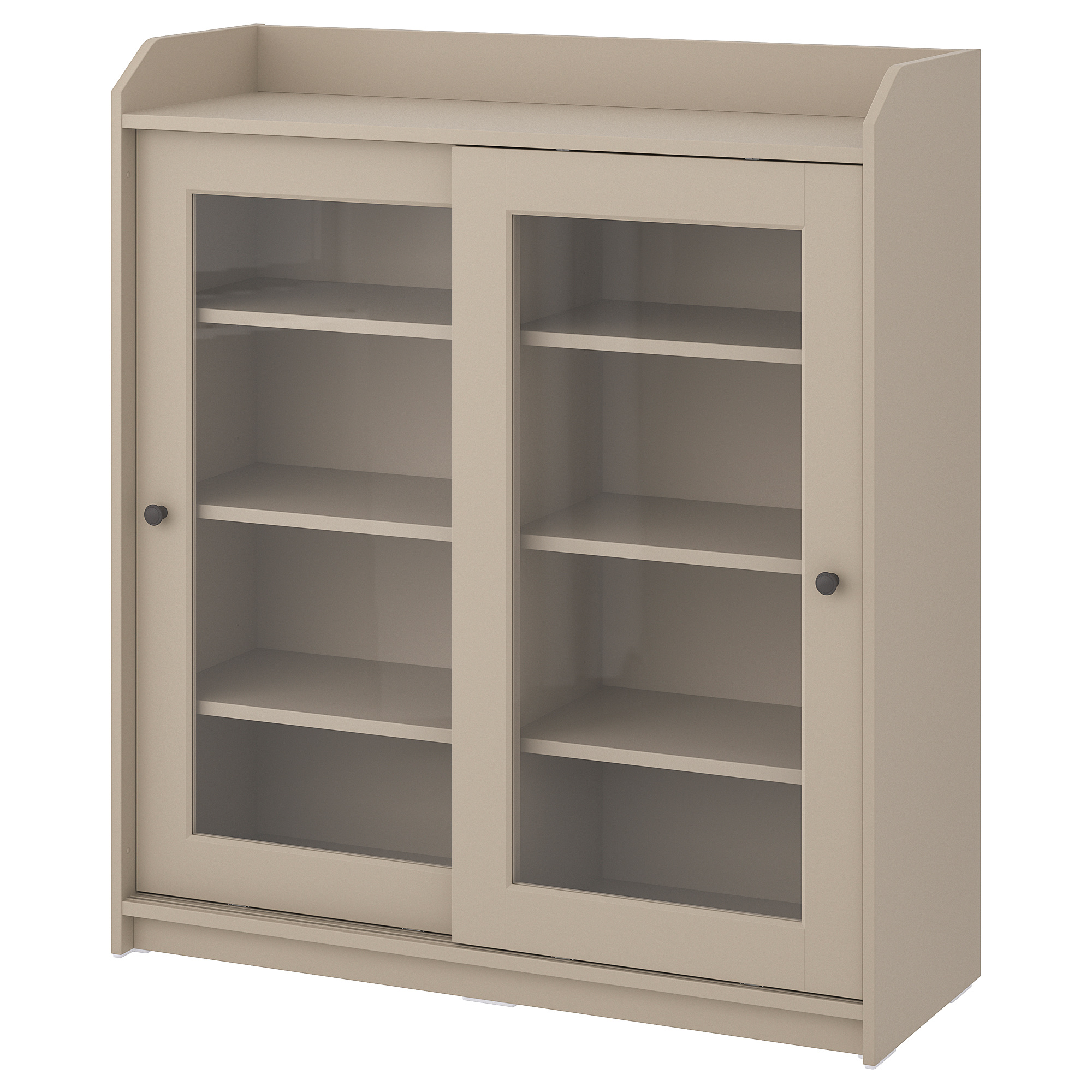 HAUGA glass-door cabinet