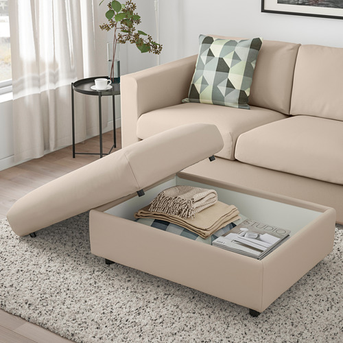 VIMLE - footstool with storage, Hallarp beige | IKEA Taiwan Online - PE799679_S4