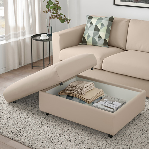 VIMLE footstool with storage