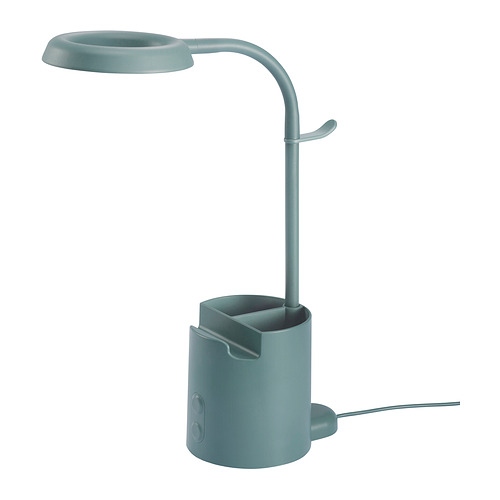 BRUNBÅGE - LED work lamp, with storage dimmable/turquoise | IKEA Taiwan Online - PE883977_S4