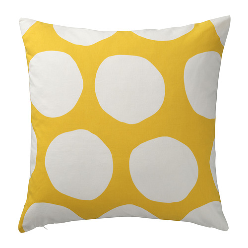 BLÅMUNKAR - cushion cover, yellow/white/dot pattern, 50x50 cm | IKEA Taiwan Online - PE951278_S4