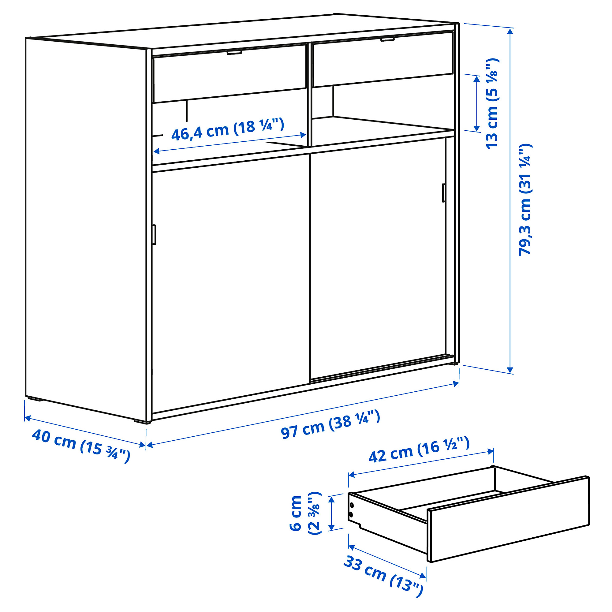 SPIKSMED sideboard