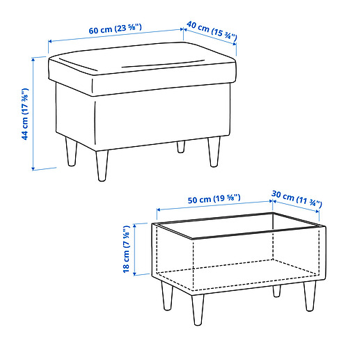 STRANDMON 附椅凳扶手椅