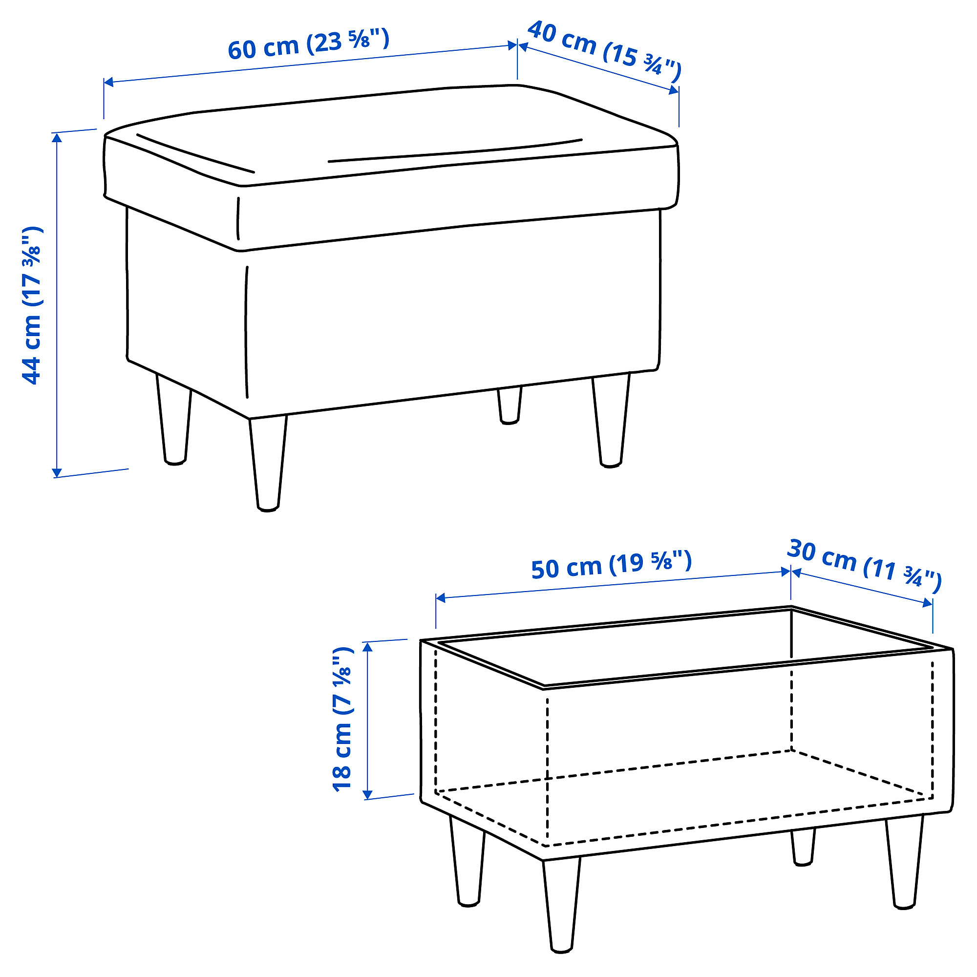 STRANDMON 附椅凳扶手椅