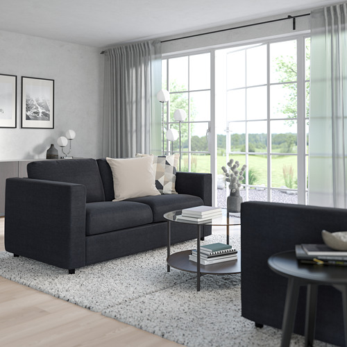 VIMLE - 2-seat sofa, Saxemara black-blue | IKEA Taiwan Online - PE799728_S4