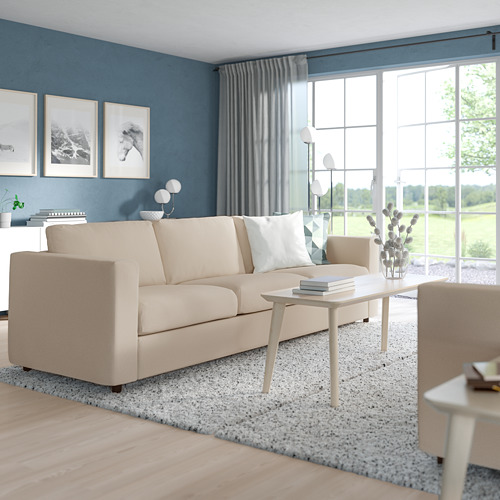 VIMLE - 3-seat sofa-bed, Hallarp beige | IKEA Taiwan Online - PE799734_S4
