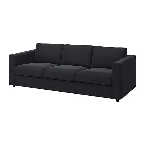 VIMLE - 3-seat sofa, Saxemara black-blue | IKEA Taiwan Online - PE799738_S4