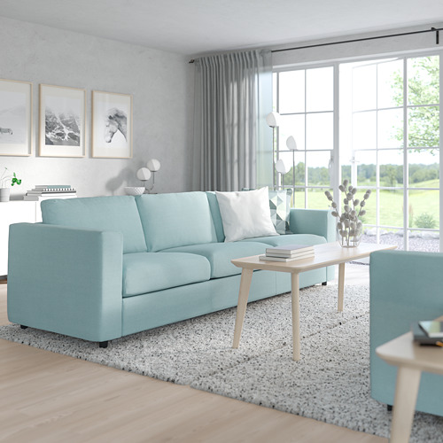 VIMLE - 3-seat sofa, Saxemara light blue | IKEA Taiwan Online - PE799723_S4