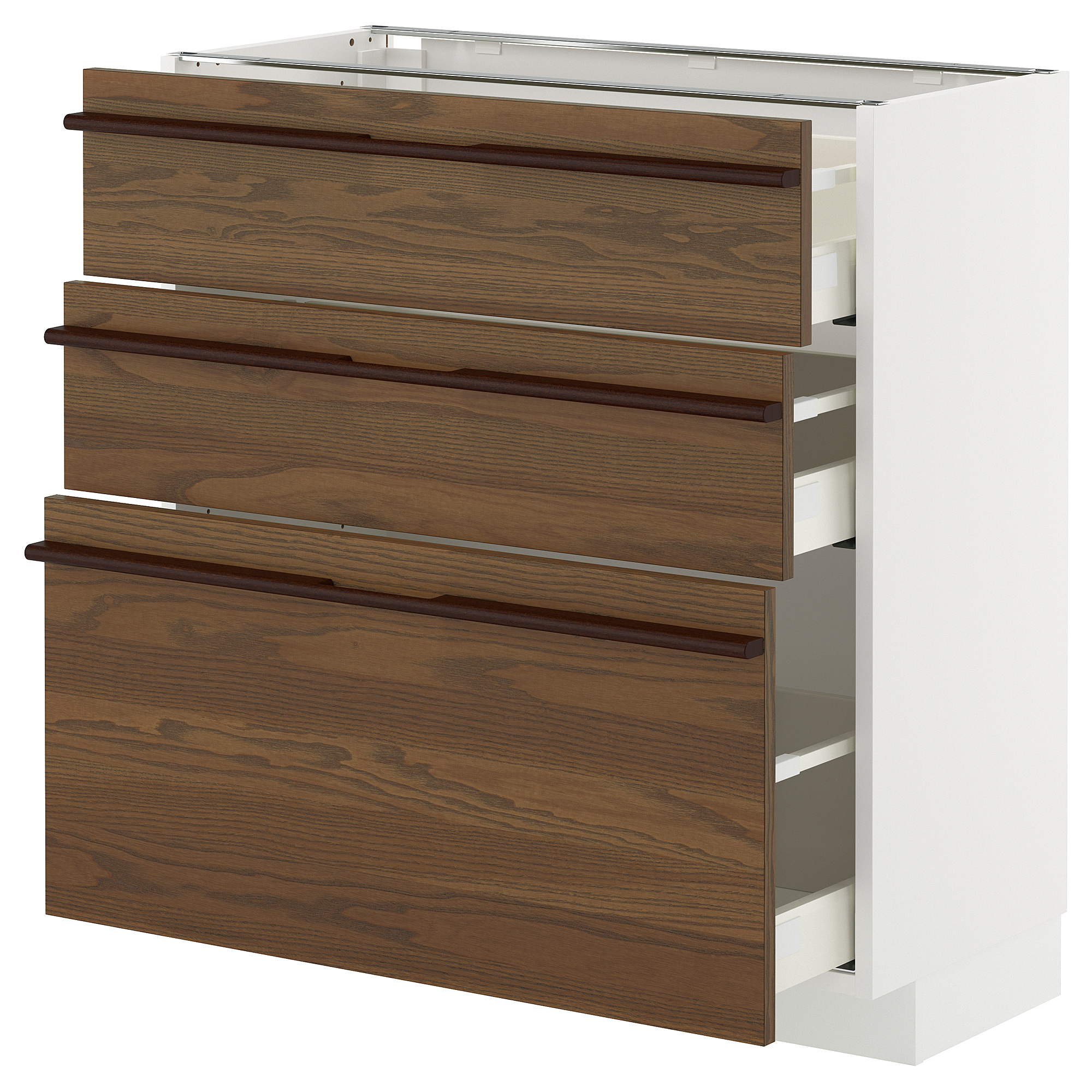 METOD/MAXIMERA base cabinet with 3 drawers