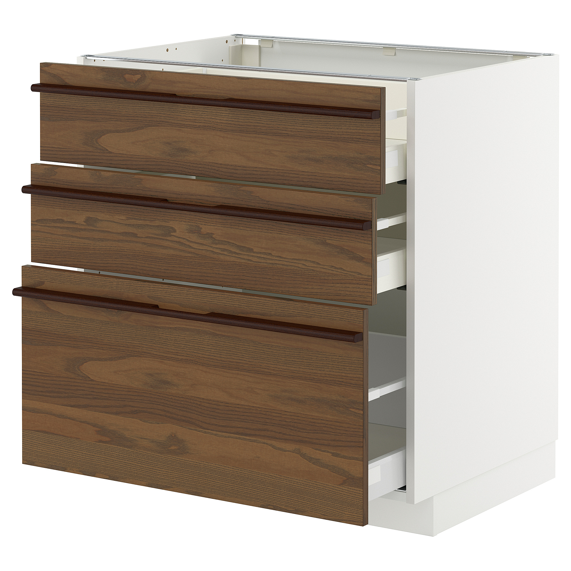 METOD/MAXIMERA base cabinet with 3 drawers