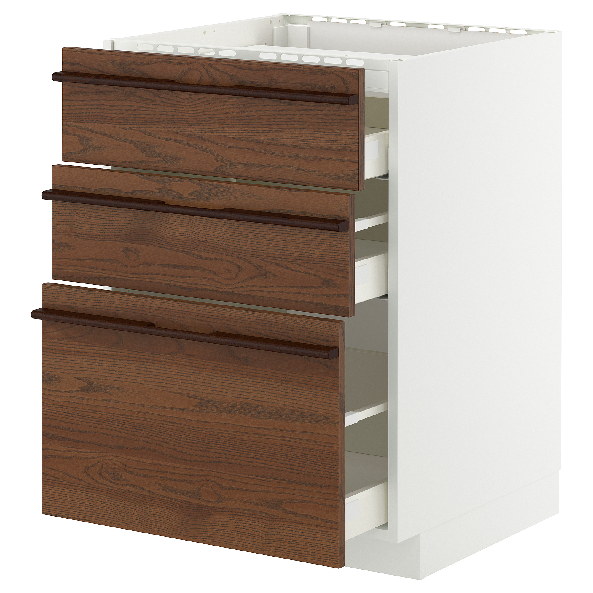 METOD/MAXIMERA base cab f hob/3 fronts/3 drawers