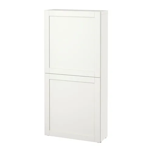 BESTÅ - 雙門壁櫃, 白色/Hanviken 白色, 60x22x128 公分 | IKEA 線上購物 - PE535236_S4