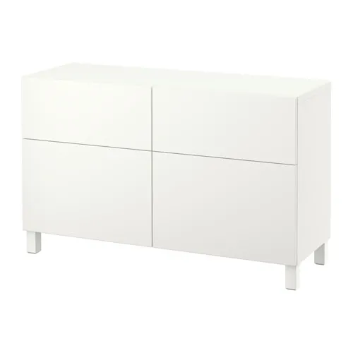 BESTÅ - 收納組合附門/抽屜, 白色/Lappviken/Stubbarp 白色, 120x42x74 公分 | IKEA 線上購物 - PE538387_S4