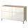 BESTÅ - storage combination w doors/drawers, white stained oak effect/Selsviken high-gloss/white | IKEA Taiwan Online - PE538404_S1