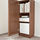 BILLY/OXBERG - 附門書櫃, 棕色 實木貼皮 梣木 | IKEA 線上購物 - PE714143_S1