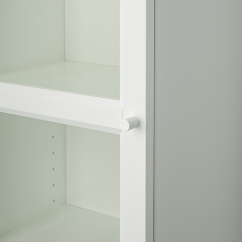 BILLY/OXBERG - 玻璃門書櫃, 白色/玻璃 | IKEA 線上購物 - PE714190_S4