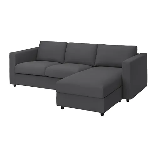 VIMLE - 三人座沙發附躺椅，Hallarp 灰色 | IKEA 線上購物 - PE799784_S4