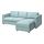 VIMLE - 三人座沙發附躺椅用布套, Saxemara 淺藍色 | IKEA 線上購物 - PE799789_S1