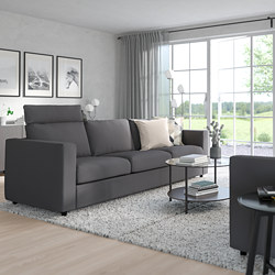 VIMLE - 3-seat sofa, with headrest/Saxemara light blue | IKEA Taiwan Online - PE799857_S3