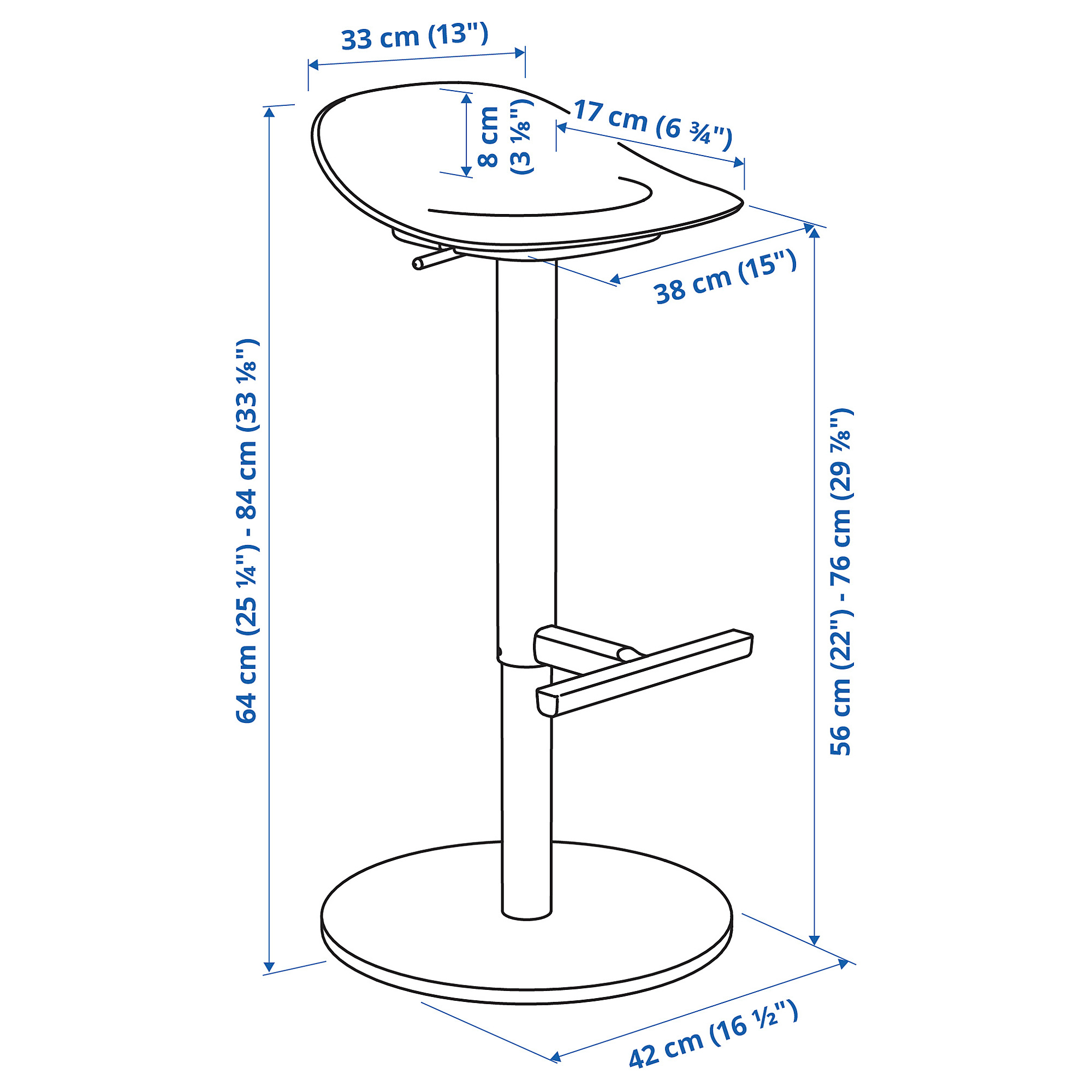 JANINGE bar stool