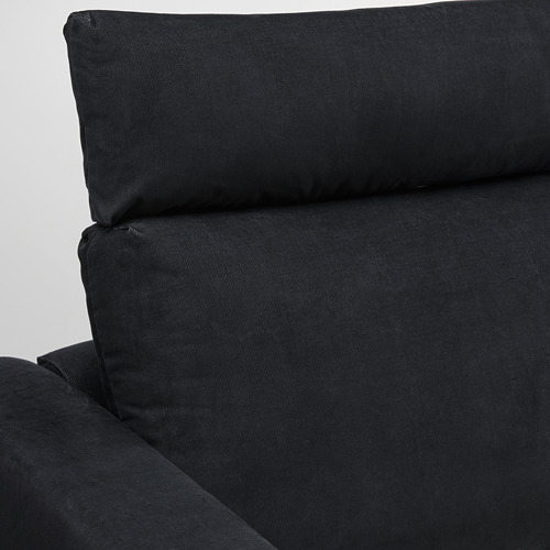 VIMLE - sofa with chaise, with headrest Saxemara/black-blue | IKEA Taiwan Online - PE799856_S4