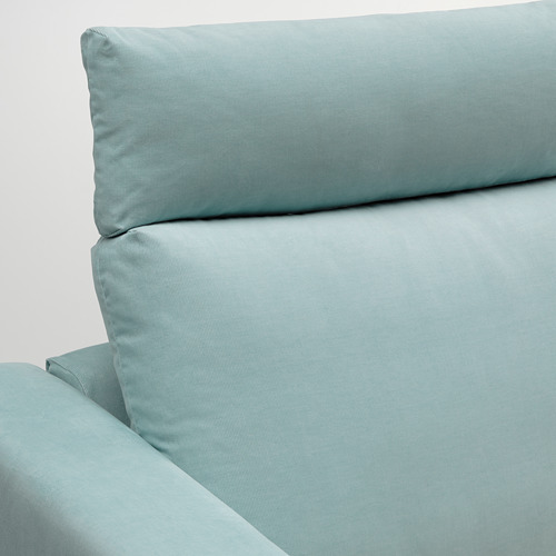 VIMLE - 3-seat sofa, with headrest/Saxemara light blue | IKEA Taiwan Online - PE799861_S4