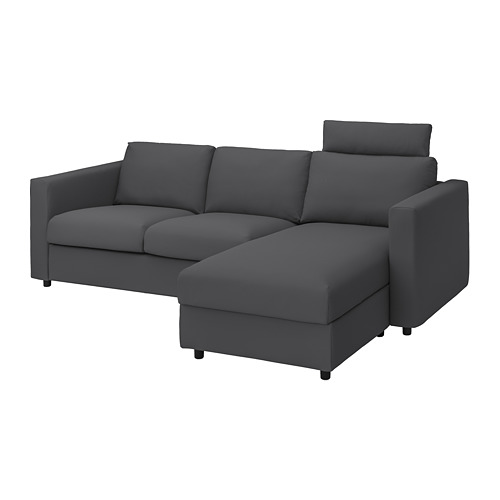 VIMLE 3-seat sofa with chaise longue