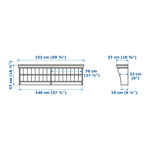 LIATORP - wall/bridging shelf, white | IKEA Taiwan Online - PE657813_S4