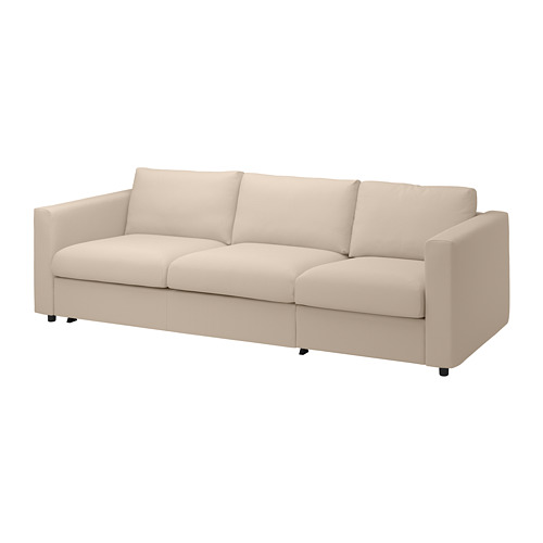 VIMLE - 3-seat sofa-bed, Hallarp beige | IKEA Taiwan Online - PE799895_S4