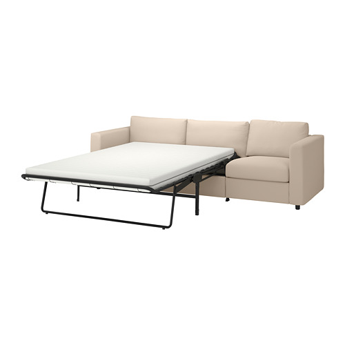 VIMLE - 3-seat sofa-bed, Hallarp beige | IKEA Taiwan Online - PE799900_S4