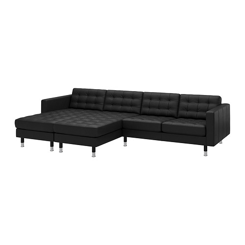 LANDSKRONA 4-seat sofa with chaise longues