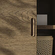 TONSTAD TV/storage comb with sliding doors