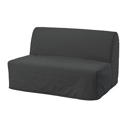 LYCKSELE - 雙人座沙發床布套, Lillsele 白色/黑色 | IKEA 線上購物 - PE860263_S3