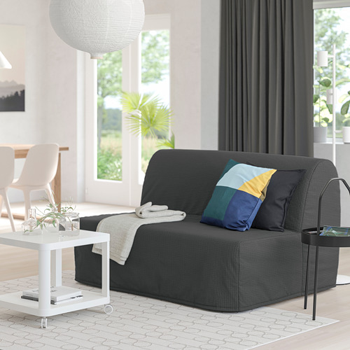 LYCKSELE HÅVET - 2-seat sofa-bed, Vansbro dark grey | IKEA Taiwan Online - PE799968_S4