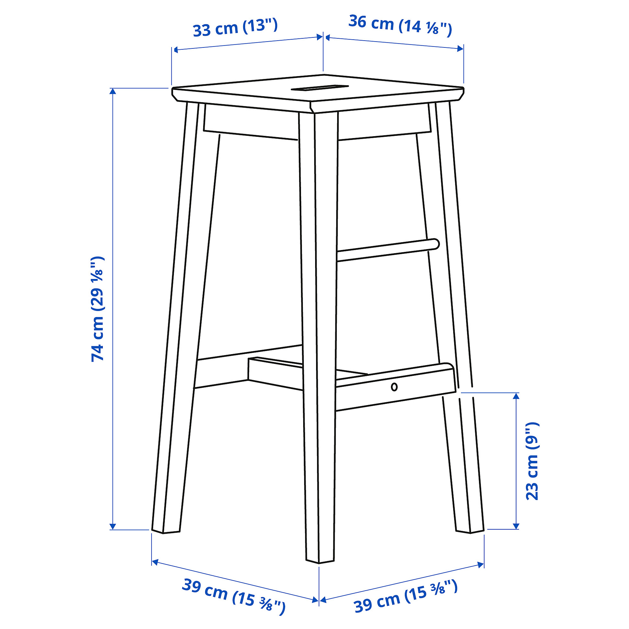 NILSOLLE bar stool