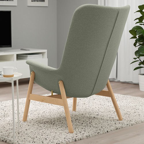 VEDBO - high-back armchair, Gunnared light green | IKEA Taiwan Online - PE800038_S4
