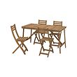 ASKHOLMEN table+4 folding chairs, outdoor