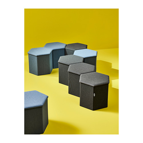 KJUGE pouffe with storage