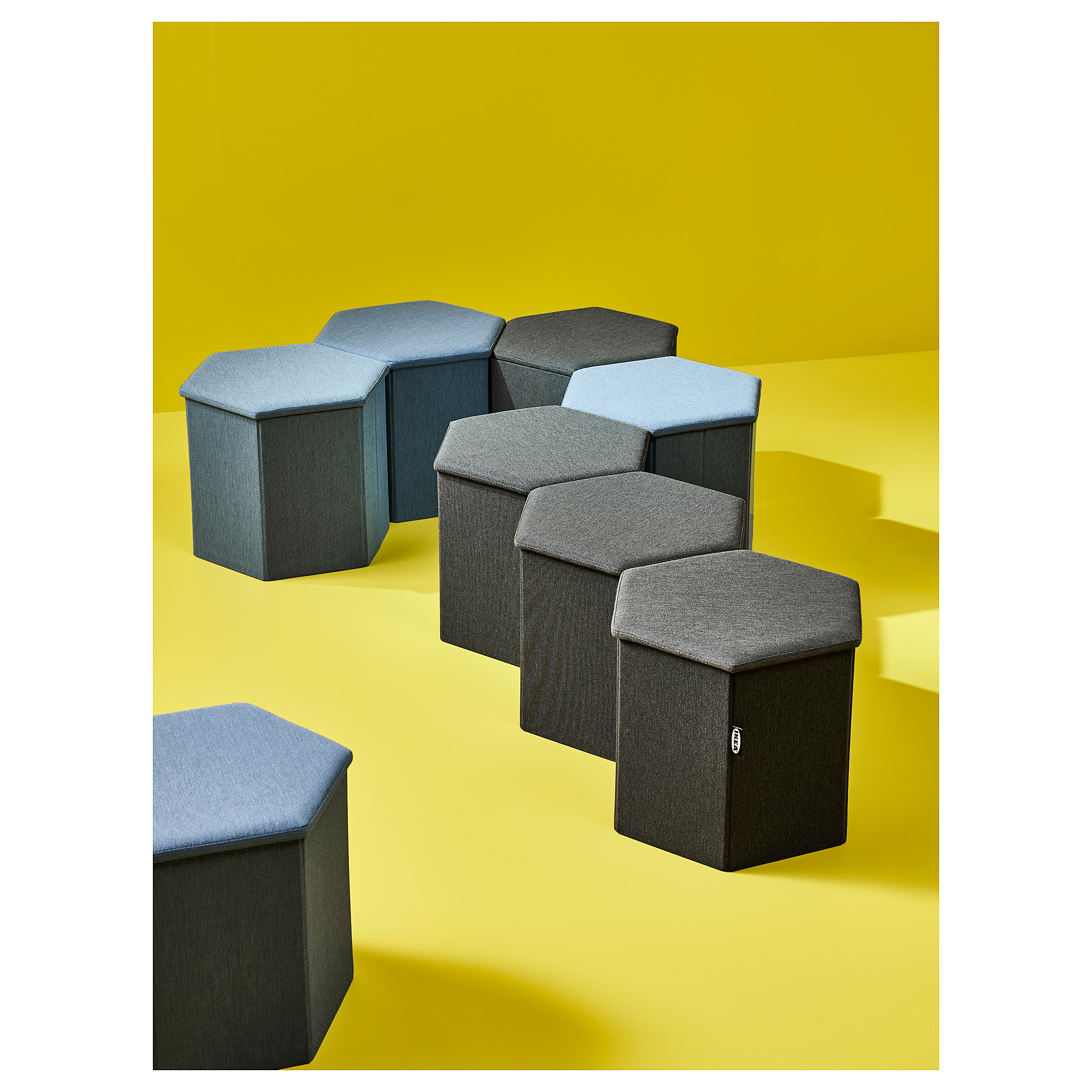 KJUGE pouffe with storage