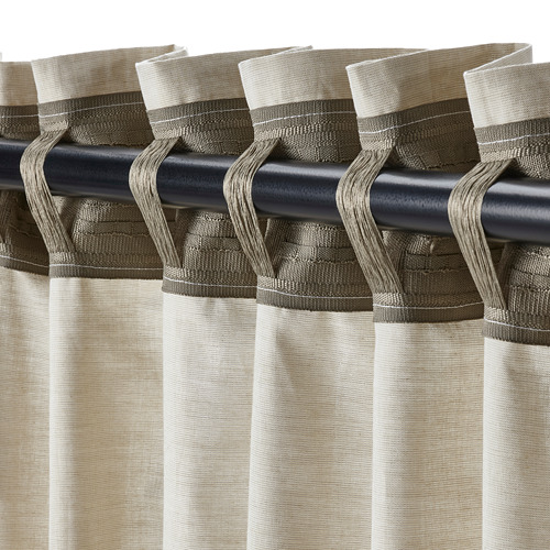 HANNALILL - curtains, 1 pair, light olive-green | IKEA Taiwan Online - PE801239_S4
