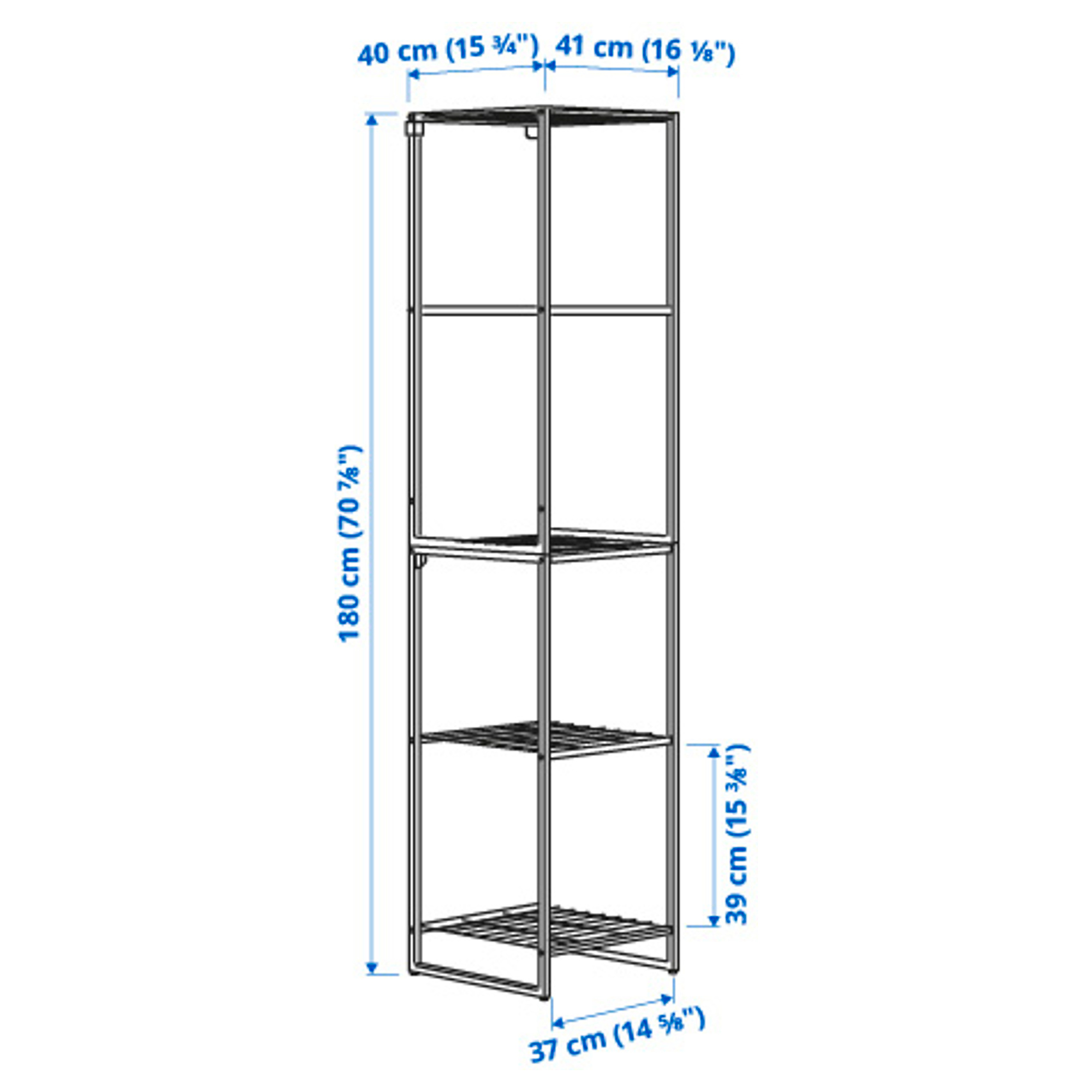 JOSTEIN shelving unit