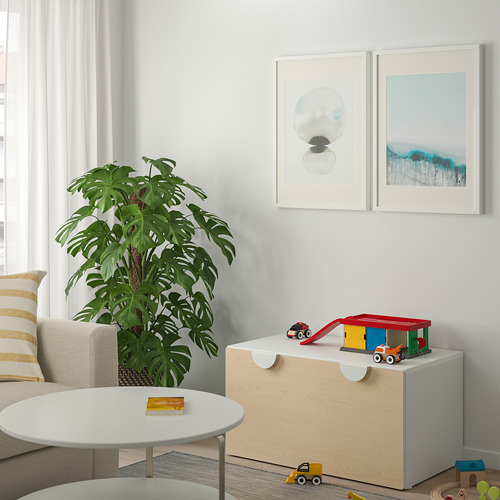 SMÅSTAD - 長凳附收納盒, 白色/樺木 | IKEA 線上購物 - PE800136_S4