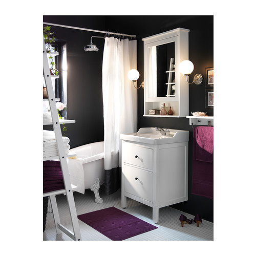 HEMNES/RUTSJÖN 洗臉盆櫃附抽屜/洗臉盆/水龍頭
