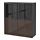 BESTÅ - storage combination w glass doors, black-brown/Selsviken high-gloss/brown clear glass | IKEA Taiwan Online - PE535173_S1