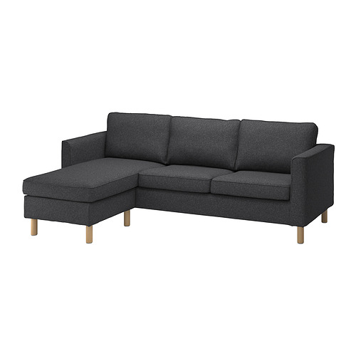 PÄRUP - 三人座沙發附躺椅, Gunnared 深灰色 | IKEA 線上購物 - PE800162_S4