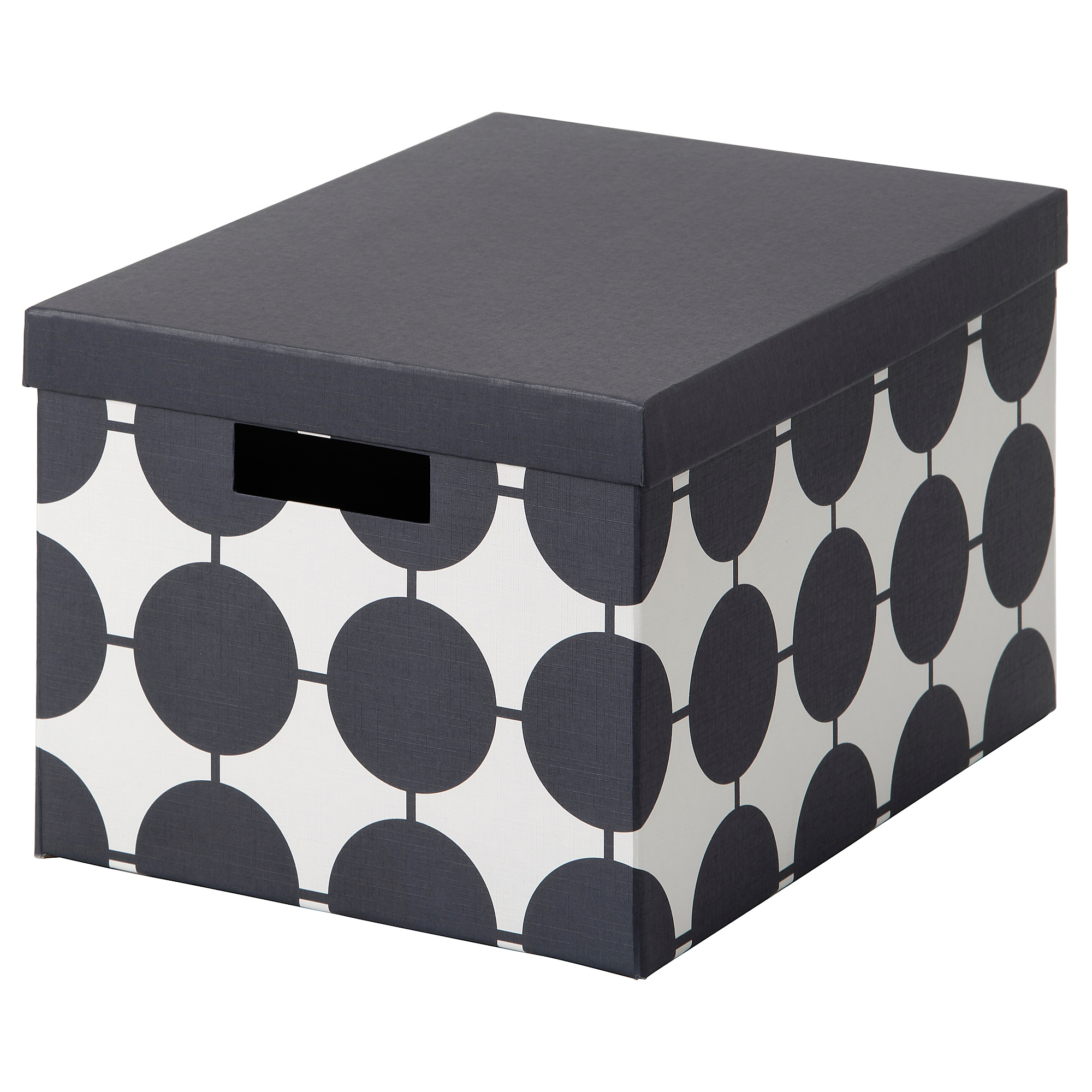 TJENA storage box with lid