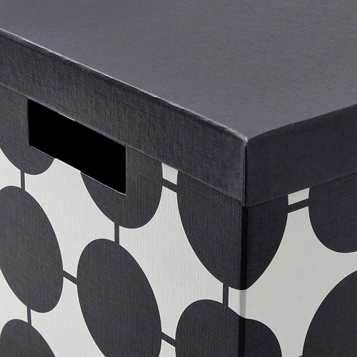 TJENA storage box with lid