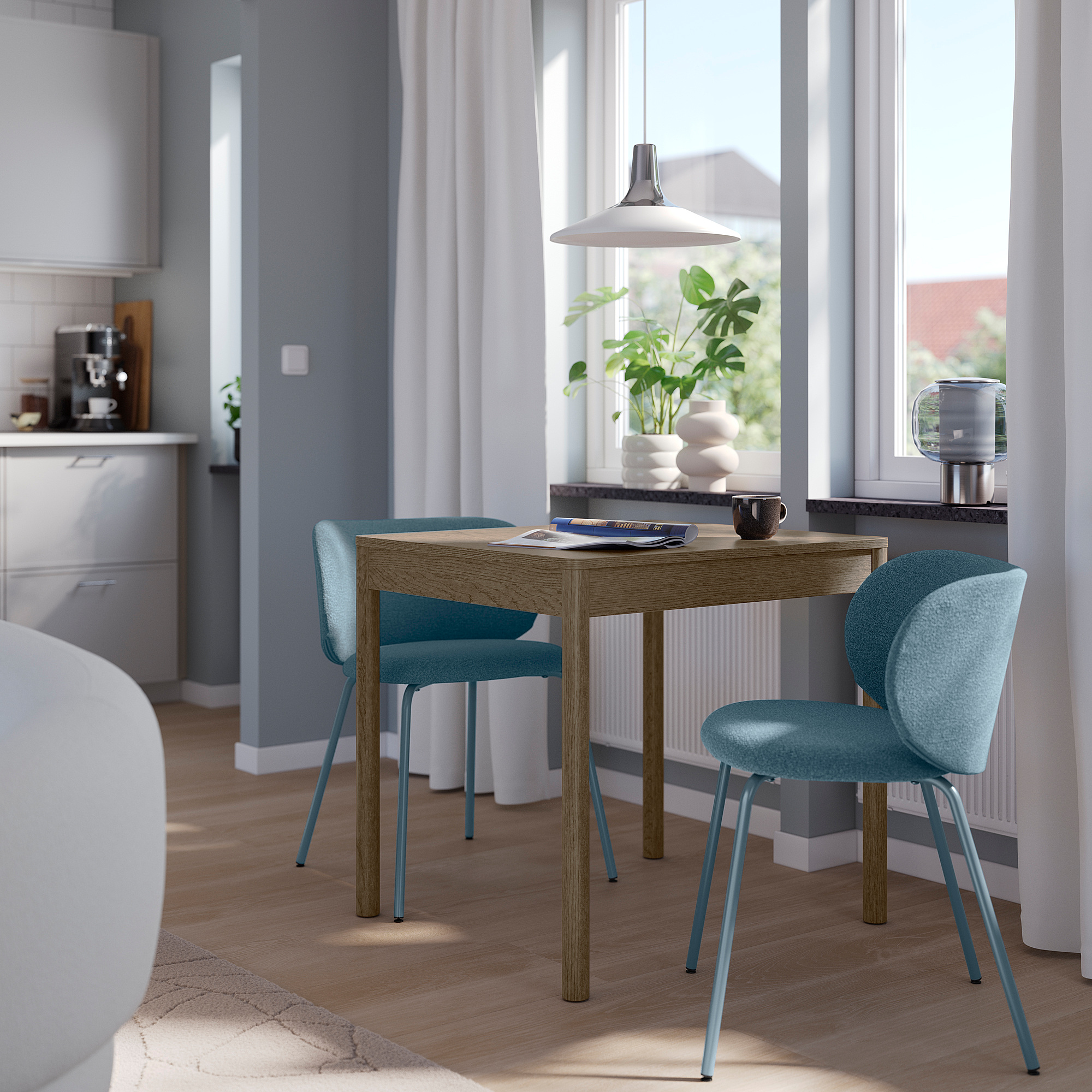 TONSTAD/KRYLBO table and 2 chairs