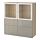 BESTÅ - storage combination w glass doors, white stained oak effect/Selsviken high-gloss/beige clear glass | IKEA Taiwan Online - PE535183_S1